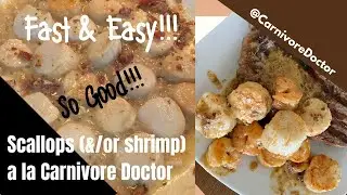 EASY Scallops Recipe in Bacon Cream Sauce - Amazing & Delicious Carnivore Keto Meal