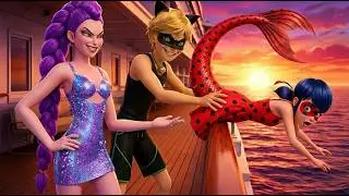 Cat Noir Betrays Mermaid Lady Bug 😭 Pushing to Ocean for Rumi [Soda Pop Cover]