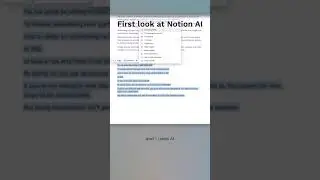 How to Use Notion AI as a Content Creator #aitools #notion #notionai #notiontips #contentcreation