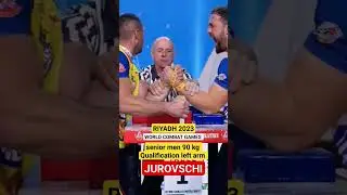 RIYADH 2023 WORLD COMBAT GAMES | JUROVSCHI senior men 90 kg qualification #armwrestling #romania