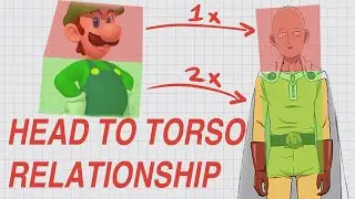HOW TO DRAW HEAD TO TORSO RELATIONSHIP!!