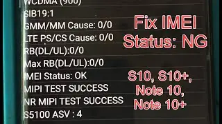 SM-N976N Galaxy Note 10+ 5G Dual SIM | IMEI Status : NG | Mất sóng | Sóng không ổn định - Repair OK