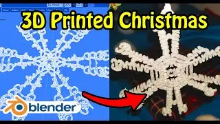How to make a custom snowflake Christmas ornament in Blender Part 2