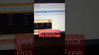 Download Free Elementor Pro V 3.11.1 #elementor #getfree #shorts (Link in Description)
