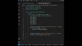 Day-44(Part-2)||How to Reverse the order of elements in Arraylist in Java?|| #javainterviewquestions