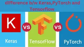 difference between keras , pytorch and tensorflow | deep learning | machine learning