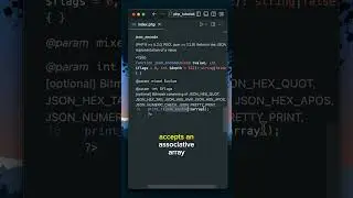 Php json_encode() function, a quick guide. #php #php_tutorial #laravel #shorts