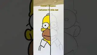 Homero simpson caricatura Vs real 😳 