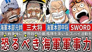 クロス・ギルド顔負け！世界最大の軍事力を誇る海軍組織全貌【ONE PIECE】