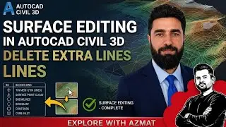Lecture 10 | Surface Editing in AutoCAD Civil 3D | Delete Extra Lines