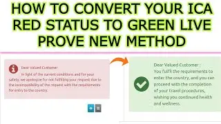 UAE ICA Approval | How Can I Convert Red Signal To Green With In 5 Minutes| Live Prove