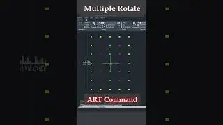 Multiple Rotate in Autocad using YQARCH Plugin 