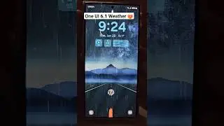 One UI 6.1 Weather effects on Lock Screen 😍 #galaxys24ultra #oneui6 #samsung #samsunggalaxy #chill