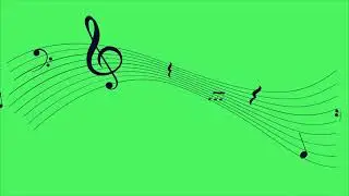 MUSICAL NOTE GREEN SCREEN VIDEO