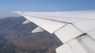 Thai Airways Boeing 777-300ER Morning Take Off from Chiang mai Internationl Airport