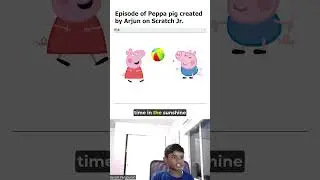Our student made a coding project on Scratch Jr. #peppapig #coding #inspiring #scratch #cartoon