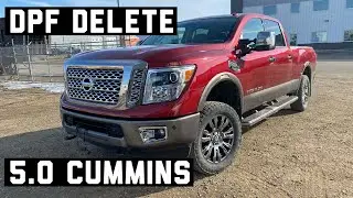 DPF DELETE on 2016 NISSAN TITAN 5.0 CUMMINS
