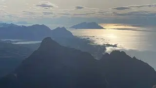 Spectacular view from mount Eidetinden, Kjerringøy. Filmed in 2023.