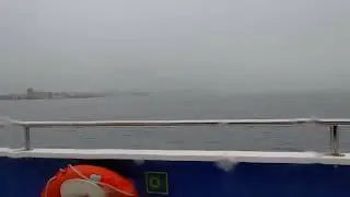 Konak Bostanlı Ferry - Rainy Day In Izmir, 30.12.2021