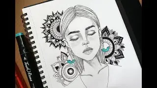 Drawing Mandala Art | Satisfying Video | Combine Art