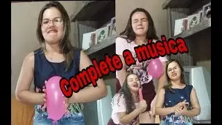 complete a música com balões!