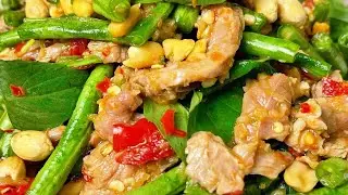 របៀបធ្វើសណ្តែកបុកសាច់គោ I Long Been with Fresh Beef -41