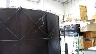 10 x 8 Skyline pop up booth from Lucky Exhibits Booth # 288