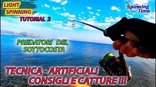 LIGHT SPINNING TUTORIAL-PICCOLI PREDATORI DEL SOTTOCOSTA -TECNICA - ARTIFICIALI -CONSIGLI E CATTURE
