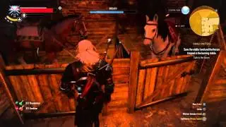 The Witcher 3: Save the stable hand and the horses trapped in the stable fire
