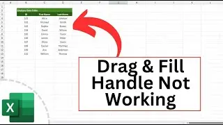 Why is Drag and Fill Handle Not Working in Excel?