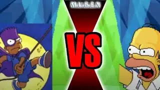 Bartman Bart VS. Homer - Simpsons MUGEN Fight / Cartoon Fighters