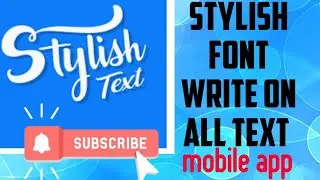 Use stylish fonts by Stylish Text app this application is download from play store & how to use it