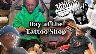 Day at the tattoo shop ! | I GOT MY FIRST ONE 👀
