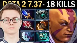 Anti-Mage Dota 7.37 Miracle with 17 Kills and Bloodthorn - TI13