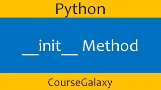 __init__ Method In Python
