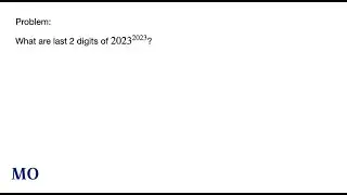 Last 2 Digits of a Large Power | Math Olympiad | Binomial Expansion | Modulo