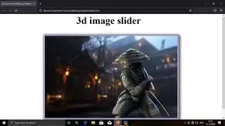 🔥Learn to make 3d image slider webpage with html and css👍
