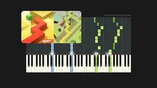Dancing Line - The Mountains // Custom Arrangement (Synthesia Tutorial + MIDI + PDF)