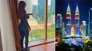 😳SPEECHLESS! The best view in Kuala Lumpur! | Room tour - Grand Hyatt Kuala Lumpur 🇲🇾