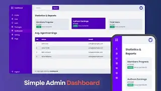 Create a Responsive Admin Dashboard with HTML and CSS | Admin Dashboard Using HTML CSS