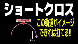 ショートクロスは、この軌道がイメージできれば打てる！