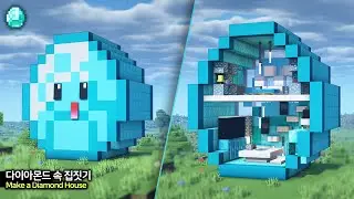 ⛏️ Minecraft Tutorial :: 💎 Make a Huge Diamond House 🏡