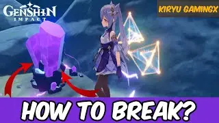 How To Break The Purple Crystals (Electro Crystals) in Genshin Impact! IT WORKS!!!