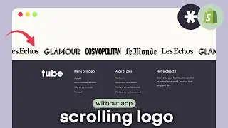 How to add Marquee Logo on Shopify - Scrolling Logo