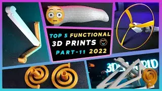 Top 5 Functional 3D prints | Part 11 | Thingiverse Trending 2022 | Functional 3D prints 2022