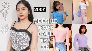 10 Meesho Western Tops Haul Under 500₹ | try on haul 