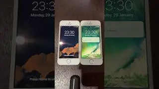 iPhone 5s on iOS 12 vs iPhone SE on iOS 10 boot up test 