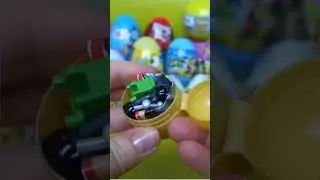 surprise kinder joy eggs #asmr #kinderjoy #shorts #satisfying