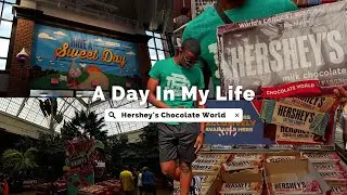 Day in my life: Trying new *EXCLUSIVE* bars at Hershey's Chocolate World + Outlet Shopping