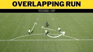 Overlap Passing Football/Soccer Drill | Overlapping Run | Warm Up | U10 - U11 - U12 - U13 |